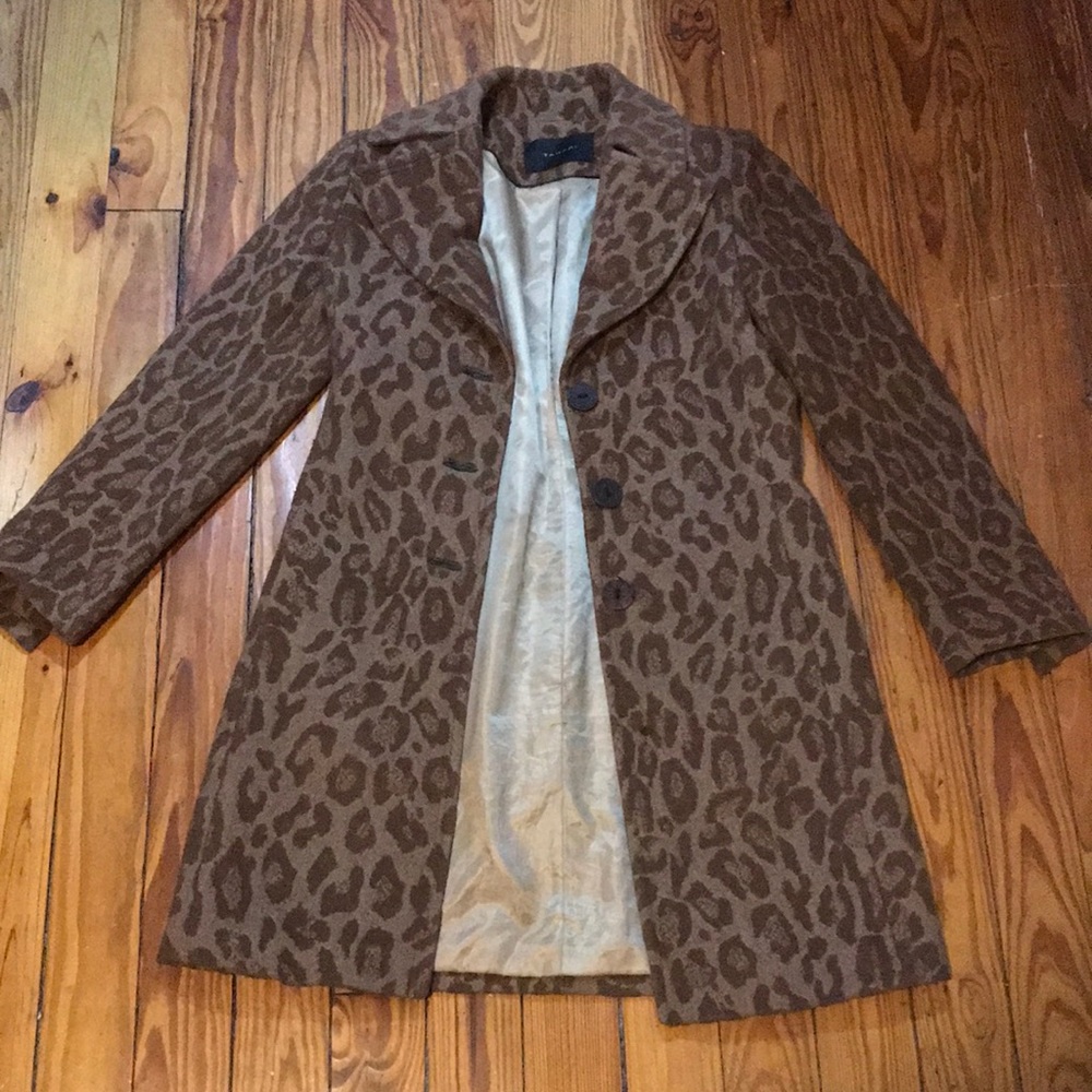 Cheetah Print Long Top Coat